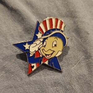 Disney Jiminy Cricket Patriotic Pin - Red, Blue, White